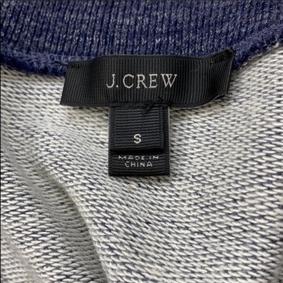 J. CREW Blue Heathered Cozy V-neck Oversized Sweater Top Long Length Casual Cozy - Picture 7 of 7